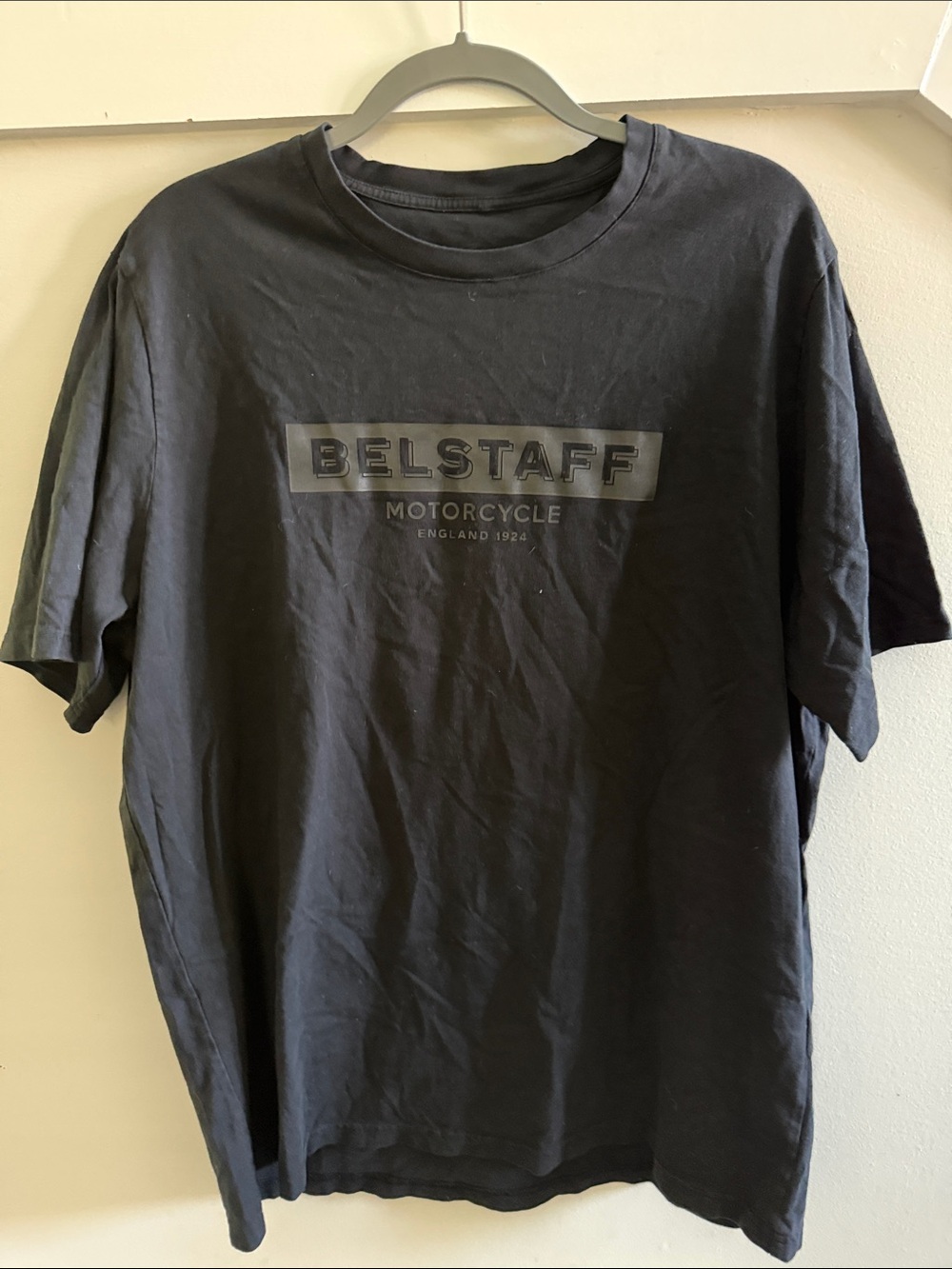 Belstaff Black Short-Sleeve Logo Tee